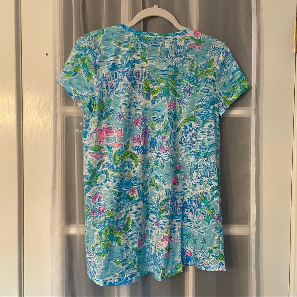 Lilly Pulitzer Etta V neck Top - Picture 2 of 3